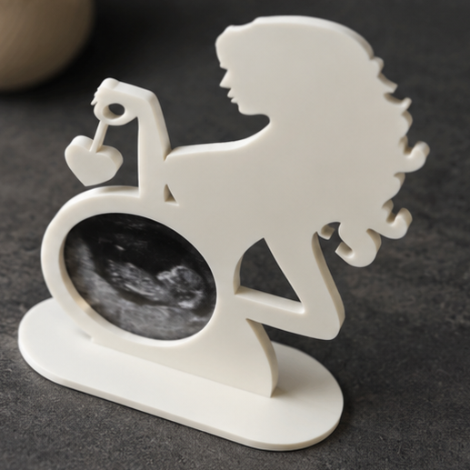 Pregnant women ultrasound photo memory stand