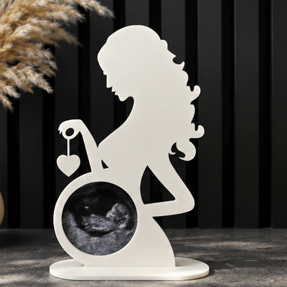 Pregnant women ultrasound photo memory stand