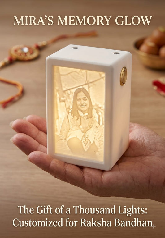 MemoryGlow™ Palm-Sized Lithophane Lamp – Raksha Bandhan Special Edition