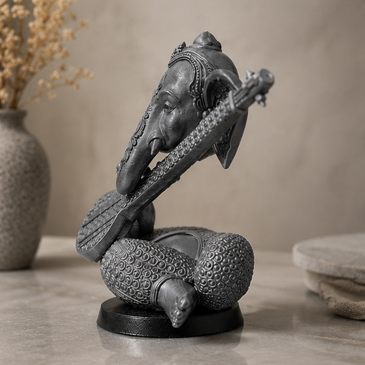 Divine Ganesha Veena Art