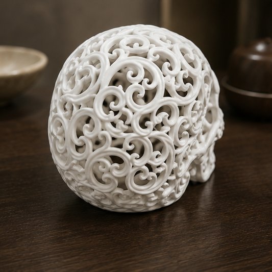 Collectible Ornamental Voronoi Skull