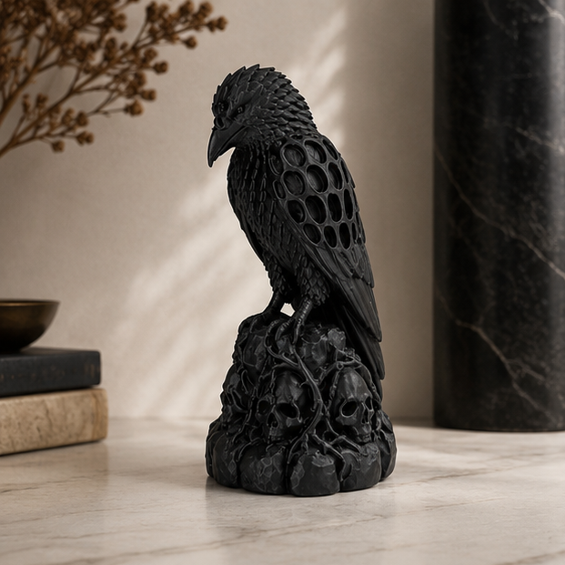 Necro Raven – Skull Perch