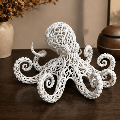 Collectible Ornamental Voronoi Octopus