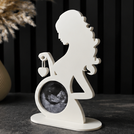 Pregnant women ultrasound photo memory stand